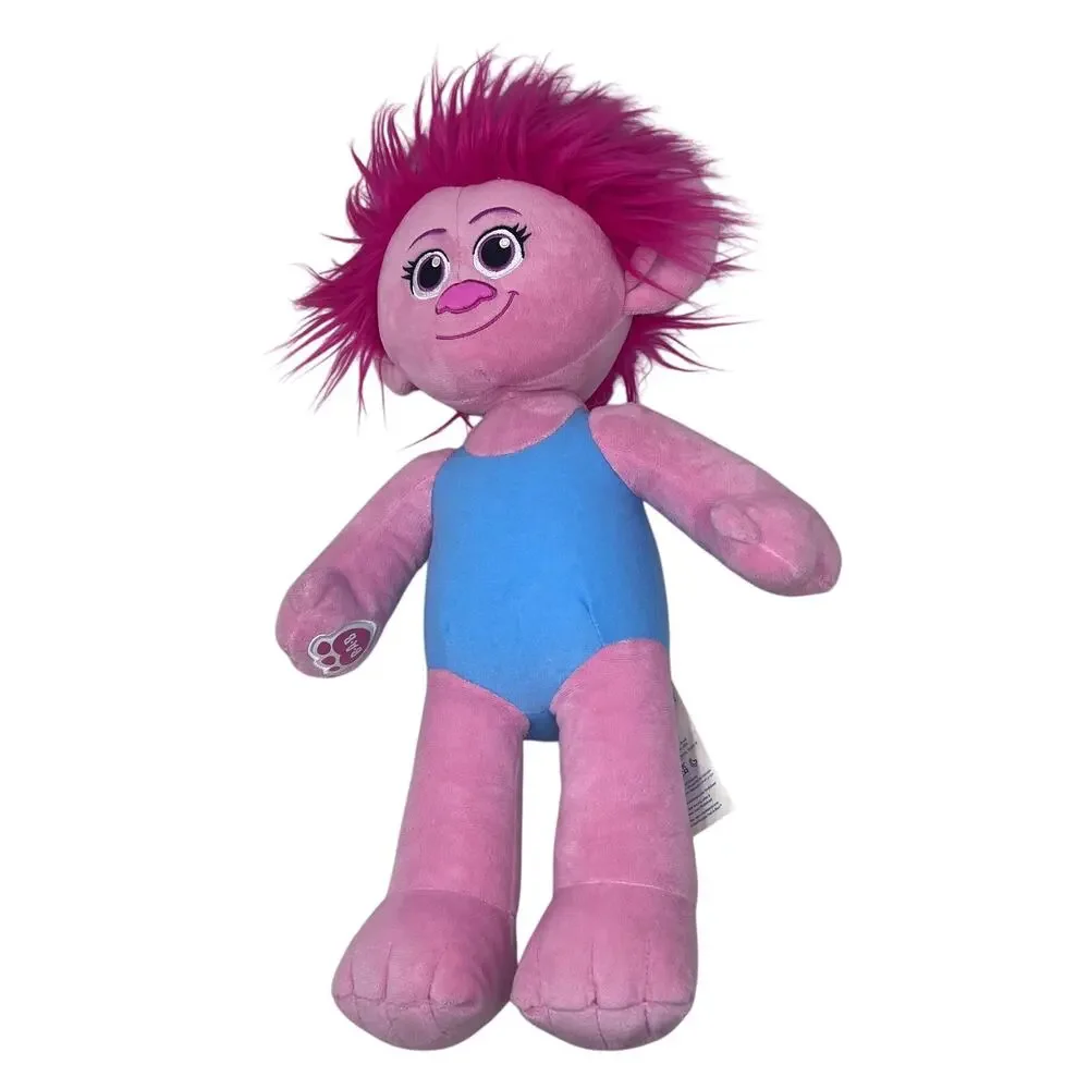 Build A Bear Trolls Band Together‎ Movie Poppy Plush Pink Doll With Sound Outfit